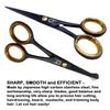 CT 4.5" Small Hair Scissors Set - Moustache & Beard Trimming for Men, Precise Facial Ear Nose Pubic Haircutting Round Tip Scissors for Baby Kids view 4