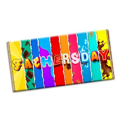 Fathers Day Chocolate Bar Wrapper Novelty Gift Present for Daddy Grandad Stepdad #001 (with chocolate)