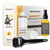Groomarang Beard Roller for Men GROOMARANG 0.5mm Derma Roller for Beard Growth with 540 Titanium Needles & Beard Growth Spray 60ml - Includes Storage Case & Disinfectant Spray 100ml view 1