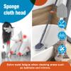 CLEANHOME Tub Tile Scrubber Brush with 3 Different Function Cleaning Pads and 56" Extendable Long Handle-No Scratch for Cleaning Bathroom Kitchen Toilet Wall Sink,Orange view 2