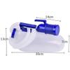2000Ml Male/Female Urinal with Lid and Hose, Urine Container for Outdoor Camping, Urinal Bottle, Elderly, Hospital Bed, Wheelchair,Blue view 2