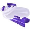 2000Ml Male/Female Urinal with Lid and Hose, Urine Container for Outdoor Camping, Urinal Bottle, Elderly, Hospital Bed, Wheelchair,Blue view 3