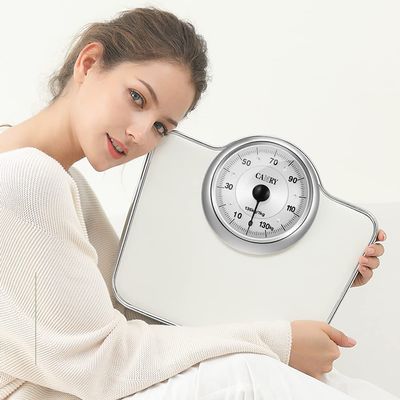 MANY Large Dial Scale, Mechanical Bathroom Scales Up To 140kg (300lb), Body Weight Scale, Analog Bath Scale, Sturdy Platform, No Buttons/Batteries