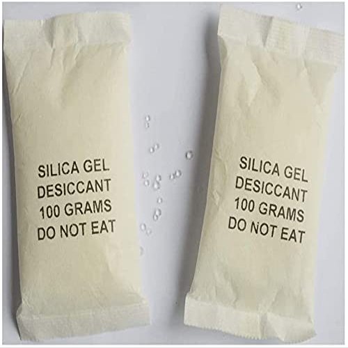 Silica Gel Sachets 100g (Grams) Desiccants 110mm x 85mm Moisture Absorber - Choose Your Quantity (Pack of 10 Sachets)