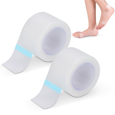 2 Rolls Heel Sticker Tape, Adhesive Protector Pads, Anti Wear Waterproof High Heeled Shoes Patches, Heel Grip Tape for Man Women to Prevention Blister and Chafing Cushion Protection (Transparent)
