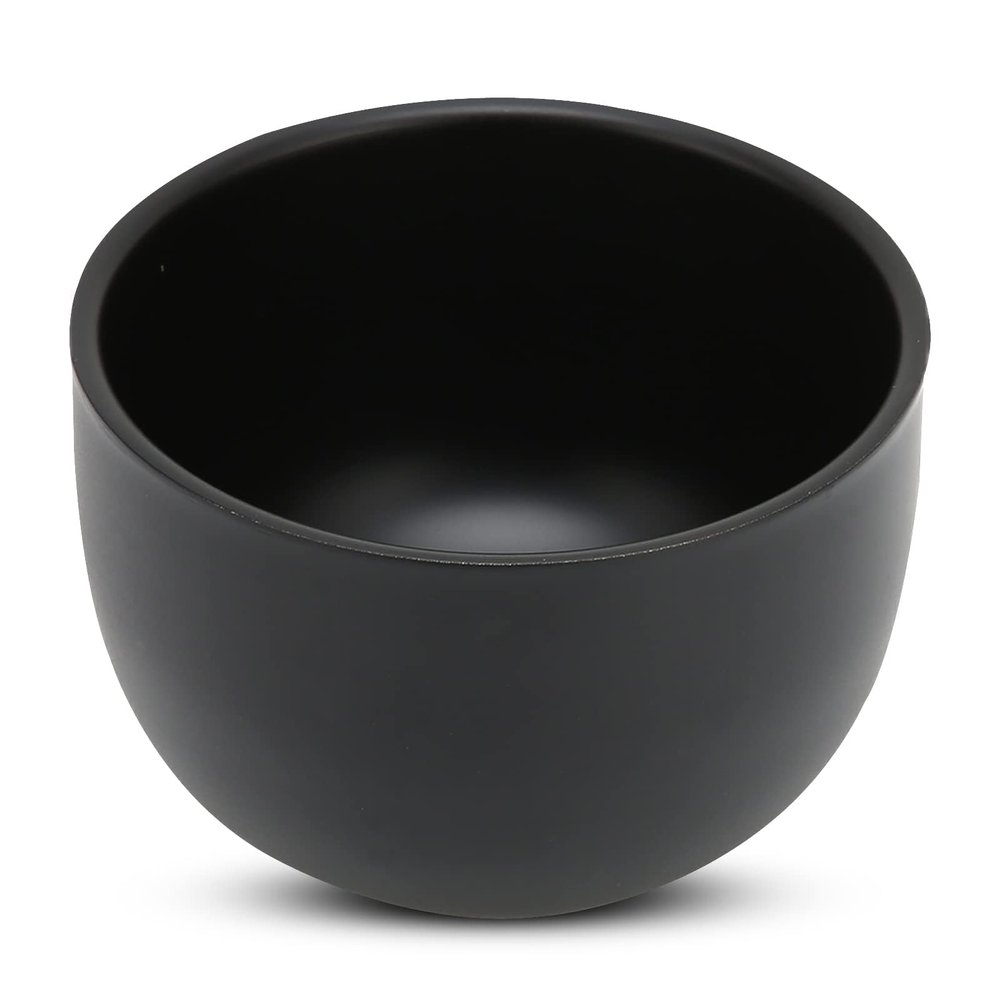 Agatige Shaving Soap Bowl for Men, Stainless Steel Shaving Brush Bowl Shaving Cream Soap Mug for Create Rich Shaving Cream and Keep Your Lather Warm (Black)