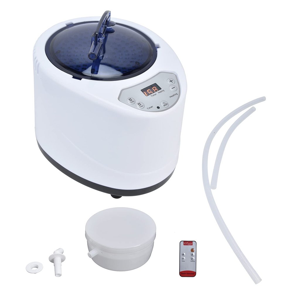 BigKing Sauna Steamer Pot, 2.68L Portable Fumigation Machine, Sauna Generator, 1000W Pot Machine, Body Therapy Steamer, Sauna Steam Generator Fumigation Machine for Home Spa(AC220-240V)