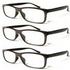 ZIZO EYEWEAR 3 Pairs Reading Glasses Value Pack Classic Stylish Comfort Design Spectacles R140 (3 Pairs Coffee, 1.00 Magnification) view 1