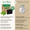 EcoYou Eco Floss Charcoal Dental Floss Refills | Mint & Candelilla Wax Biodegradable Floss (Black 4 Refills Only) view 4
