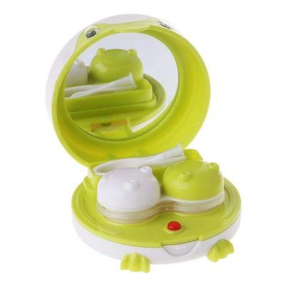 Automatic Contact Lens Washer Cleaner Case, Frog Contact Lens Container, Electric Contact Lens Cleaning Device, for Men Women