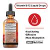 MAX Absorption, Vitamin B12 Sublingual Liquid Drops, 6000mcg Methylcobalamin Per Serving, 60 Servings, Non-GMO, Vegan Friendly view 2
