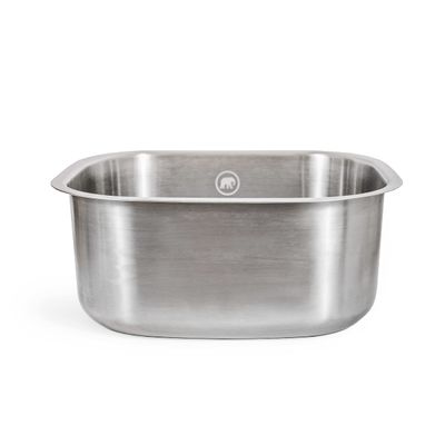 Elephant Box Stainless Steel Washing Up Bowl | 10 Litre | 100% Plastic Free, Eco-Friendly, Durable, and Hygienic Kitchen Sink Bowl