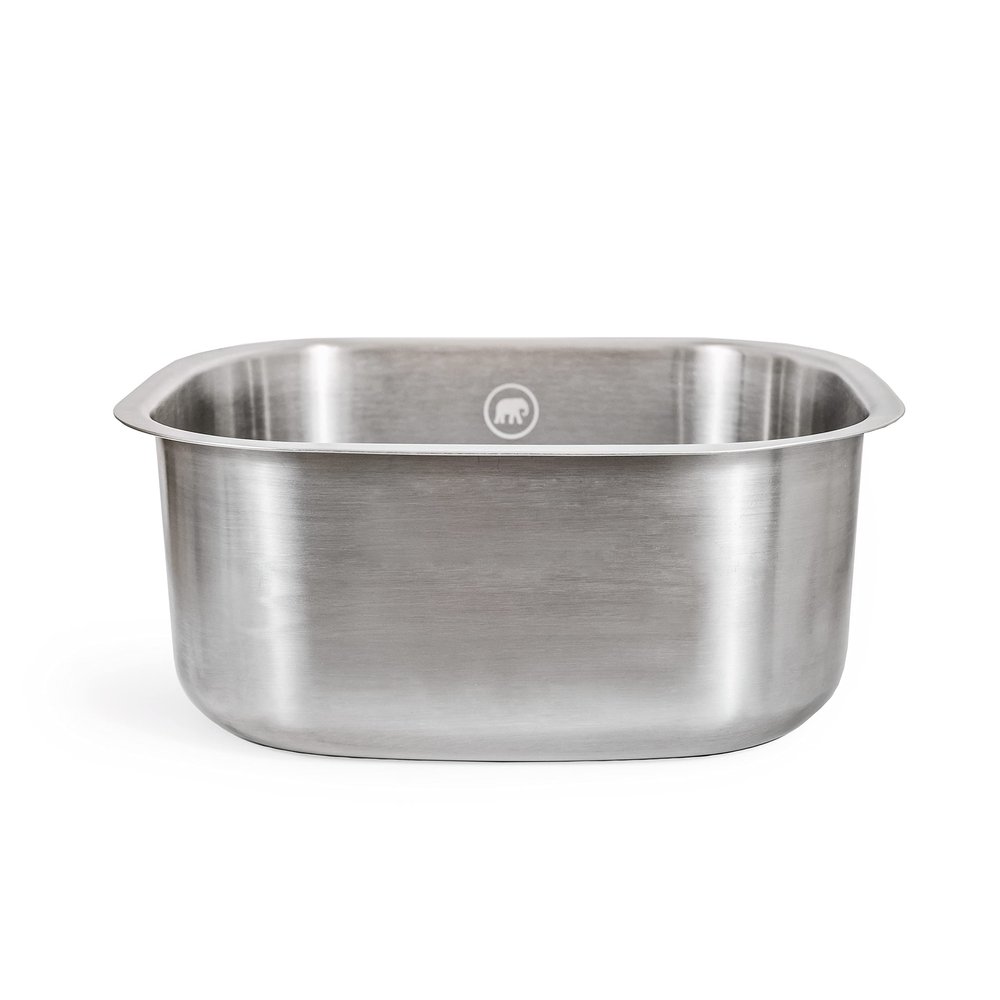 Elephant Box Stainless Steel Washing Up Bowl | 10 Litre | 100% Plastic Free, Eco-Friendly, Durable, and Hygienic Kitchen Sink Bowl