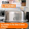 Elephant Box Stainless Steel Washing Up Bowl | 10 Litre | 100% Plastic Free, Eco-Friendly, Durable, and Hygienic Kitchen Sink Bowl view 3