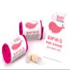 Colourbat x40 Sweet Rolls Personalised Girl Whale Baby Shower Sweets Mini Love Hearts Party Favours for Guests Suitable for Vegetarians Vegans Halal view 1