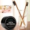2-Pack Teeth Whitening Charcoal Powder + Bamboo Brush Oral Care Sets, WUBLSYAN Natural Activated Charcoal Teeth Whitener Powder (Pack of 2) view 2