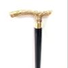 Golden Handle Black Wooden Walking Stick Solid Brass Foldable Cane Vintage Designer Hardwood Walking Canes, Derby Walking Cane Flowers Gift view 2