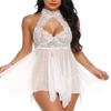 Women's Baby Dolls Sexy Women Lingerie Sleepwear-White_XL view 1