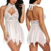 Women's Baby Dolls Sexy Women Lingerie Sleepwear-White_XL view 4