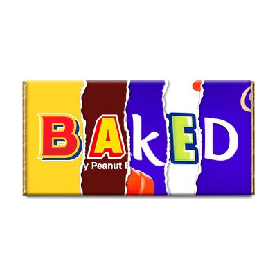 Baked Funny Chocolate Bar Wrapper Novelty Gift Present For Birthday Valentine #104 (without chocolate)