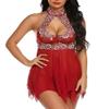 Ladies Sexy Lingerie Set Sexy Women Lingerie Sleepwear-Wine_M view 3