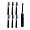 xcivi 6-Pack Replacement Toothbrush Heads for Fairywill/FW507/FW508/FW917/FW909/FW949/FW958/FW507B/FW908/FW610/FW659/FW719/FW910/KIPOZI/Dnsly/Sboly Sonic Electric Toothbrush (Black) view 2