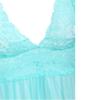 Sexy Costumes for Women Sexy Women Lingerie Lace Night Dress Sleepwear Nightgown Deep See Through Sexy Sheer Lingerie-Light Green_L view 3