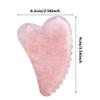 1PCS Gua Sha, Jade Stone Gua Sha Massage Tool, Guasha Tool for Face and Body Skin Massage, Suitable for Toxins Prevents Wrinkles for SPA Acupuncture, Therapy Trigger Point Treatment (Pink) view 2
