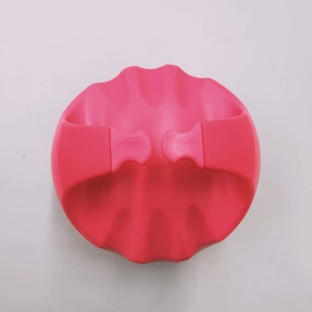 1Pcs Red Scalp Massager Shampoo Brush with Soft & Flexible Silicone Bristles for Hair Care and Head Relaxation, Ergonomic Scalp Scrubber/Exfoliator for Dandruff Removal and Hair Growth