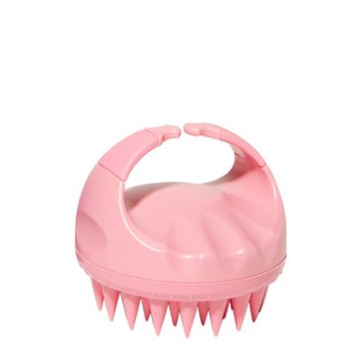 1Pcs Pink Scalp Massager Shampoo Brush with Soft & Flexible Silicone Bristles for Hair Care and Head Relaxation, Ergonomic Scalp Scrubber/Exfoliator for Dandruff Removal and Hair Growth