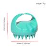 1Pcs Green Scalp Massager Shampoo Brush with Soft & Flexible Silicone Bristles for Hair Care and Head Relaxation, Ergonomic Scalp Scrubber/Exfoliator for Dandruff Removal and Hair Growth view 2