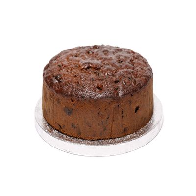 Bizzibeans Gluten Free Christmas Fruitcake  Luxurious & Moist Boiled Fruit Cake with Tasty Brandy-Soaked Fruit (No Icing) for Xmas  Vegetarian & Dairy Free  Serves 20  Round, 8, Approx 1.4KG