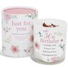 50th Birthday Candle Makes a Great Gift for 50th Birthday Gifts - Ideal for Fiftieth Birthday Gift SOYA Candle with Rose Quartz and Rose Petals view 1