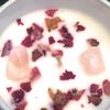 50th Birthday Candle Makes a Great Gift for 50th Birthday Gifts - Ideal for Fiftieth Birthday Gift SOYA Candle with Rose Quartz and Rose Petals view 3