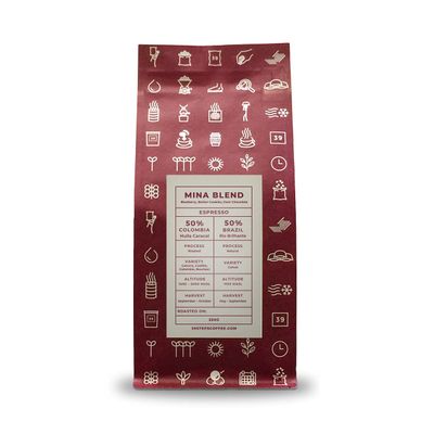 39 Steps Coffee | Mina Blend House Espresso | Flavour notes of Blueberry, Butter Cookie and Dark Chocolate | Medium Roast Whole Coffee Beans | 1kg Bag