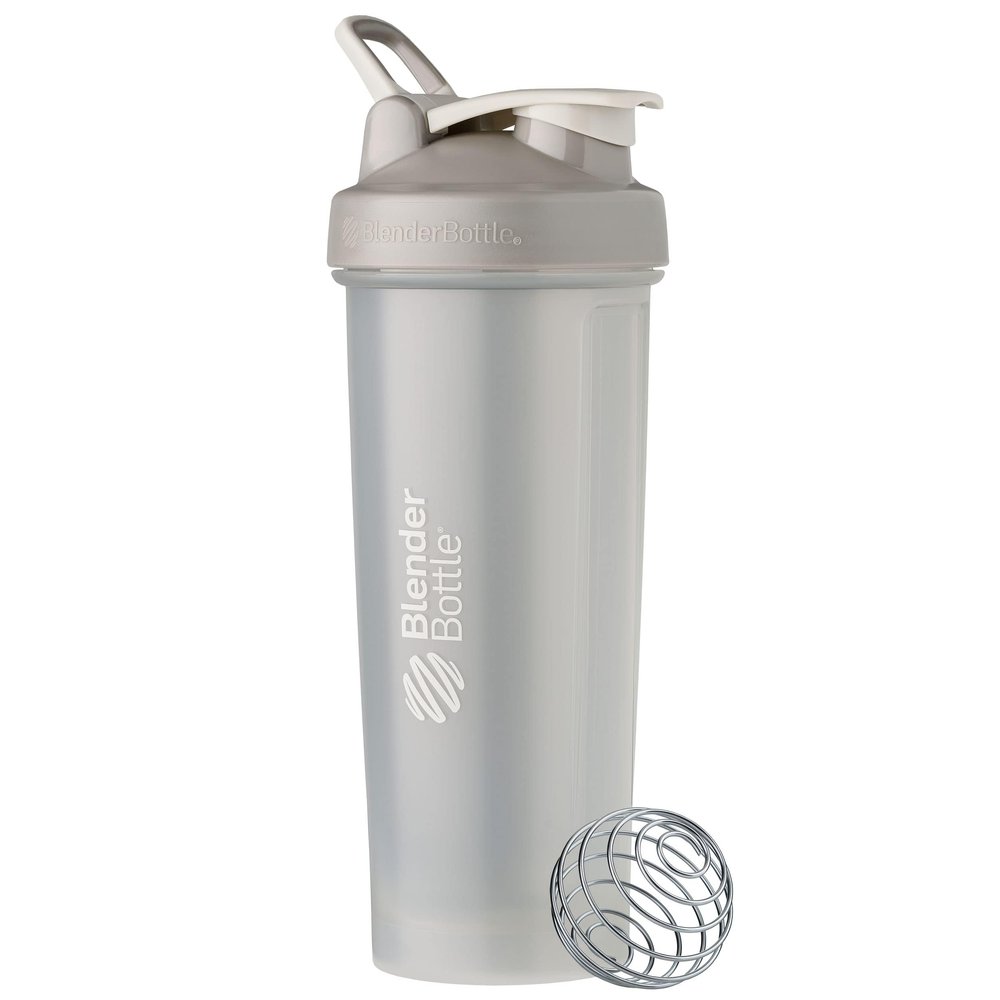 BlenderBottle Classic V2 Shaker Bottle Perfect for Protein Shakes and Pre Workout, 32-Ounce, Pebble Grey