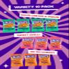Olly's Pretzel Thins, New Variety Pack, 35g (Pack of 10), x4 Sour Cream, x3 Sweet Chilli & x3 Cheesy, Low Calorie Snacks, Low Fat, Source of Fibre, No Preservatives view 2