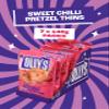 Olly's Pretzel Thins, Sweet Chilli, 140g (Pack of 7), Bigger Sharing Bag, Healthy Plant-Based Vegan Snacks for Dipping, Low Calorie Snacks, Low Fat, Source of Fibre, No Preservatives view 3