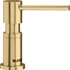 BLANCO LATO soap Dispenser in Satin Gold | Suitable for All BLANCO Kitchen Mixer taps | Convenient top Filling | Washing-up Liquid/soap Dispenser | 35 mm tap Hole | Bottle Volume 300 ml |  4.5 cm view 1