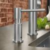 BLANCO LATO soap Dispenser in Satin Gold | Suitable for All BLANCO Kitchen Mixer taps | Convenient top Filling | Washing-up Liquid/soap Dispenser | 35 mm tap Hole | Bottle Volume 300 ml |  4.5 cm view 2
