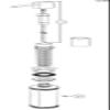 BLANCO LATO soap Dispenser in Satin Gold | Suitable for All BLANCO Kitchen Mixer taps | Convenient top Filling | Washing-up Liquid/soap Dispenser | 35 mm tap Hole | Bottle Volume 300 ml |  4.5 cm view 4