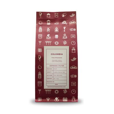 39 Steps Coffee | Tres Pioneros - Colombia - Signature Decaf | Flavour notes of Chocolate, Lemon and Lime | Medium Roast Whole Coffee Beans | 250g Bag