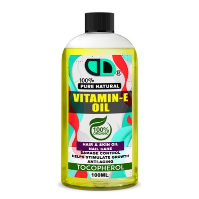 100% Natural Vitamin E Oil: Carrier for Skin Massage & Aromatherapy Organic UK (100ML)