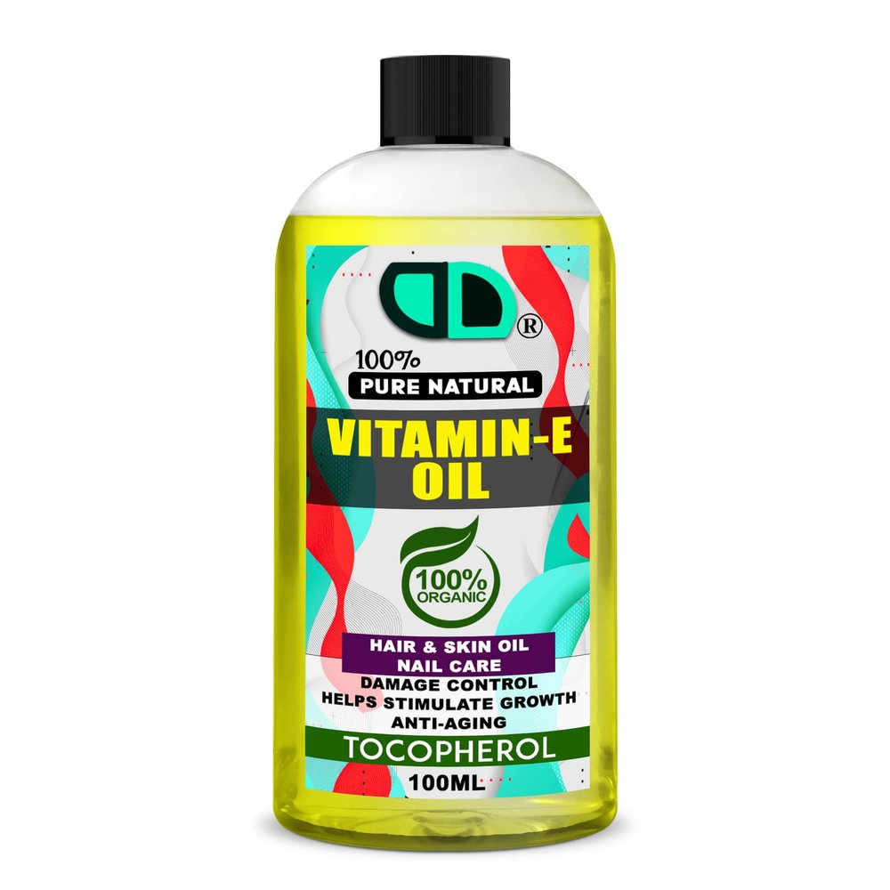100% Natural Vitamin E Oil: Carrier for Skin Massage & Aromatherapy Organic UK (100ML)