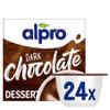 Alpro Dark Chocolate Soya Plant-Based Dessert Alternative - Vegan & Dairy Free - No Added Sugar Pudding & Dessert Multipack - 6 packs of 4 Pots (Total 24 Pots) view 1