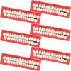 68 Pieces Fake Teeth False Teeth Sets Halloween Complete Acrylic Resin Teeth Denture Dental Teeth Dentures False Teeth False Tooth Kit for Horror Prop DIY Teach Model 6 Sets, 23 A2 view 1