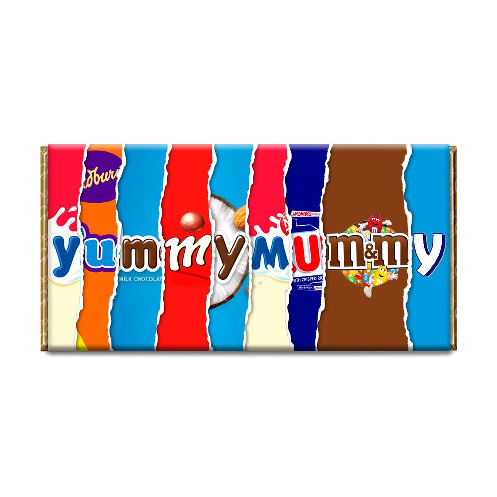 Yummy Mummy Novelty Chocolate Bar Wrapper Lovely Gift for Birthday Christmas #186 (with chocolate)