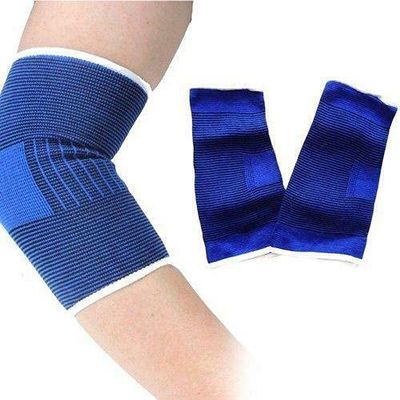 2 x Elastic Elbow Support Neoprene Protection Sports Gym Weights Running Support