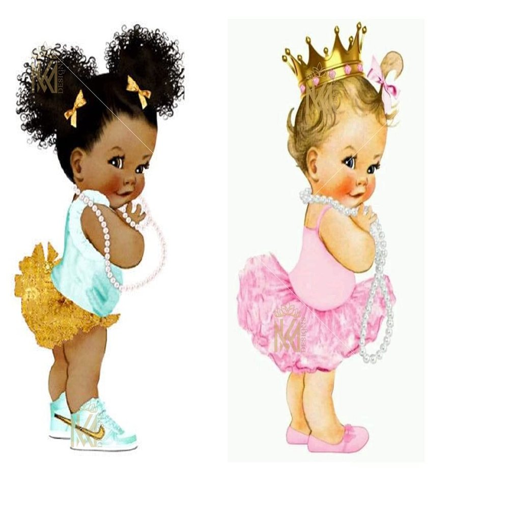 Baby puff KM Designs baby girl boy printed Edible Cake Topper (km_babypuff_2)
