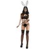 Women's Baby Dolls, Chemises & Negligees Sexy Women Uniform Bunny Girl Cosplay Set-Black_L view 2